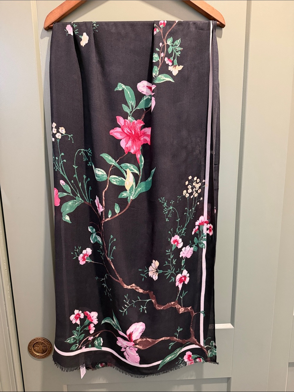 Chico's Kyoto Bloom Oblong Scarf - NWT